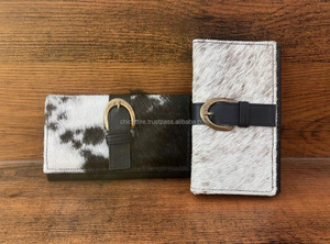 ใหม่กระเป๋าสตางค์หนังวัวแท้ทำด้วยมือแท้สำหรับผู้หญิงกระเป๋าสตางค์แบบบางกระเป๋าคลัทช์หนังคุณภาพสูงแบบตะวันตก - Product Image 2