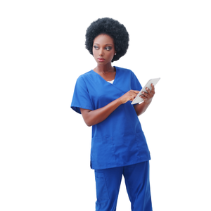 ชุดเสื้อผ้าโรงพยาบาลผ้านุ่มสำหรับผู้หญิงและผู้ชายชุดเครื่องแบบ Sao Mai ป้องกันฝุ่นมีสไตล์ - Product Image 5