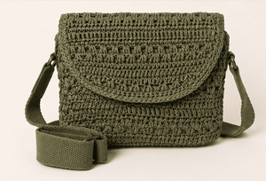 Sac bandoulière bohème en crochet marron, fermeture éclair, éco-responsable, durable, pour voyage, extérieur, shopping, toutes saisons - Product Image 3