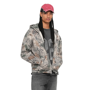 Sudadera con Capucha Personalizada con Estampado de Jungla, de Algodón y Felpa, Estilo Urbano Informal, con Logotipo, Venta al Por Mayor OEM - Product Image 3