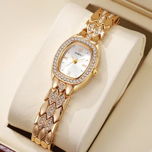 Montres analogiques pour femmes, élégantes et vintage, de luxe, avec boîtier ovale, pour femmes d'affaires - Product Image 2