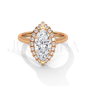 925 Silver Silver Ring For Women Solitaire Marquise Cut Diamond Ring for Everyday Wear Office Use And <b>Wedding</b> Elegant Gift - Product Image 6