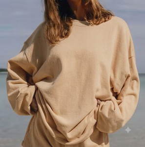 Women's Oversized Mockneck Sweatshirt Everyday Outfit Builder Premium Casual Fashion Relaxed Comfort Wholesale Supplier - Product Image 1