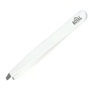 Pince à épiler sourcils de qualité supérieure avec marque privée, en acier inoxydable massif couleur or, à pointe inclinée, avec ciseaux à ressort pour cils - Product Image 3