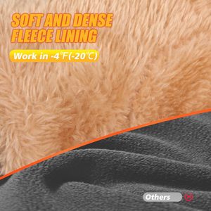 Gants de cyclisme chauds pour l'hiver, gants de ski imperméables pour hommes et femmes, conduite, vélo, course à pied - Product Image 3