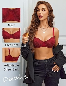 Soutien-gorge push-up en coton sans coutures pour femmes, confortable pour un usage quotidien - Product Image 5