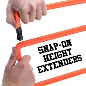 Fabricant indien de haies d'agilité réglables 3-en-1 en PVC, multi-niveaux, très vendues, pour l'entraînement de vitesse au football - Product Image 4