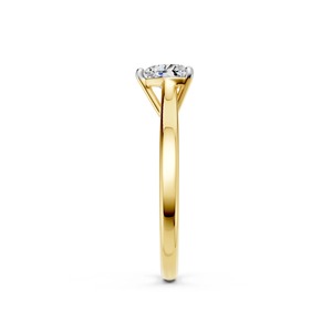 Anillo Solitario de Diamante Corte Corazón en Oro de 14K, Diamante Cultivado en Laboratorio de 1 CT, Anillo de Compromiso Clásico - Product Image 2