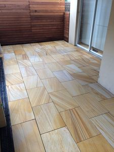 Losas de Pavimento de Piedra Arenisca India Amarilla Teakwood |   Piedra Natural para Patio y Paisajismo - Product Image 2