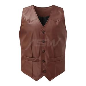 Chaleco informal de cuero cálido para invierno para hombre, abrigo vaquero transpirable con función Reversible, ropa exterior a prueba de viento, precio razonable - Product Image 1