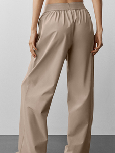Pantalon de jogging élastique taille haute pour femme, coupe droite, décontracté, ample, idéal pour le yoga - Product Image 5