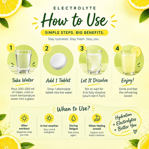 Tabletas efervescentes de electrolitos refrescantes, paquete de 20, para una preparación conveniente de bebidas y para la hidratación diaria y su apoyo. - Product Image 5