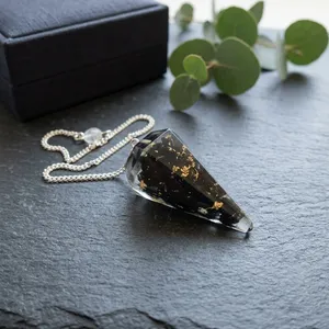 Black Agate Gemstone <b>Orgone</b> Natural Healing Crystal Dowsing Tool Reiki Chakra Balancing Energy <b>Generator</b> Feng Shui Eco-Friendly - Product Image 3