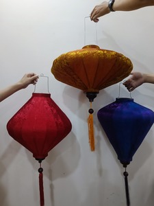 Hoi An Bamboo Silk Lantern 35cm, Custom made, Wedding Patio Decor, home lamp - Product Image 5