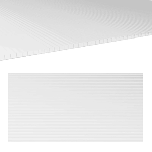 Serre avec panneaux en polycarbonate uniquement, plaques solaires et plaques en polycarbonate gaufré - Product Image 2