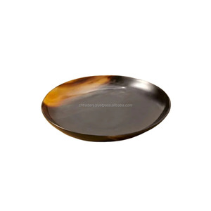 Cuenco Decorativo Hecho a Mano de Cuerno de Búfalo, Redondo, de 10 Pulgadas, con Superficie Pulida, para Regalos de Ramadán y Diwali y Exhibición - Product Image 5