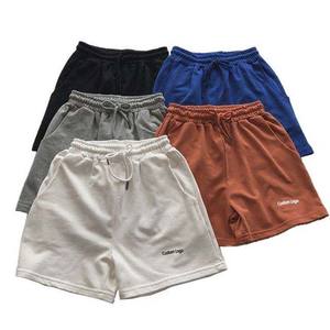 Shorts de sport pour hommes personnalisables avec logo, en toile unie, taille mi-haute, anti-UV, respirants, séchage rapide, écologiques - Product Image 6