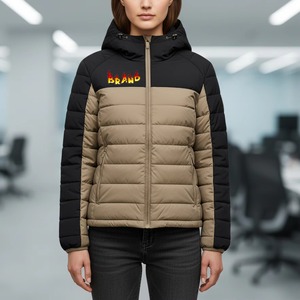 Veste d'hiver matelassée de qualité supérieure pour hommes et femmes avec logo personnalisé en relief - Product Image 4