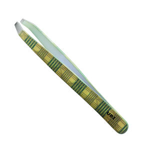 Juego de Pinzas UBI de 2 Piezas, Pinzas de Precisión de Acero con Alto Contenido de Carbono y Punta Plana para Dar Forma a las Cejas y Eliminar Vello Encarnado, Ecológicas - Product Image 1