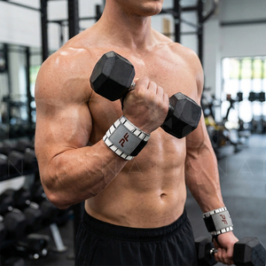 Accessoire de fitness tendance et élégant : Bandes de maintien personnalisées pour poignets, idéales pour la musculation, le cross-training, la gym, le fitness, avec boucle de soutien pour le pouce - Product Image 4