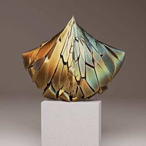 Sculpture abstraite sur mesure en laiton et aluminium, art décoratif en métal, statue décorative, figurine en métal pour hôtel, décoration de table à domicile - Product Image 6