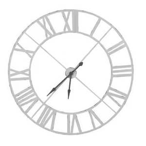 Luxury <b>Large</b> Wall <b>Clock</b> Industrial Black Metal Skeleton Design Roman Numerals Silent Quartz Movement for Loft Office Home Decor - Product Image 3