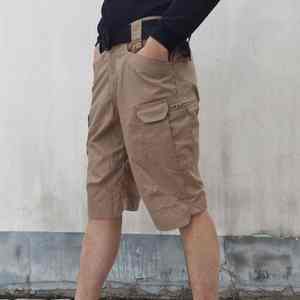 Pantalones Cortos Casuales para Hombre, Nuevos, de Primera Calidad, Elegantes, Transpirables, Mezcla de Poliéster y Algodón, Ligeros, Cintura Elástica, para Uso Diario en Verano - Product Image 6