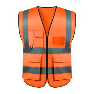 Chaleco de Seguridad Reflectante de Alta Visibilidad con Múltiples Bolsillos y Cierre Frontal ANSI, Ropa de Trabajo para Trabajadores de la Carretera y Personal de Seguridad - Product Image 5