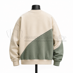 Sweat-shirt personnalisé pour homme, col rond, coupe ample, style streetwear, fabricant OEM ODM - Product Image 2