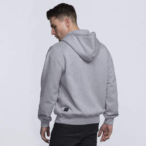 Sudadera con capucha pesada con cremallera para hombre y mujer, ropa informal cálida para la calle con capucha ajustable y forro suave - Product Image 2