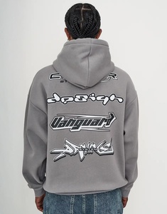 OEM Men's Screen Printed <b>Custom</b> Hoodie Breathable High Quality Cotton Fleece Pullover Men's Sweatshirt With <b>Custom</b> Design - Product Image 2