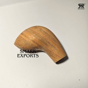 Curved Wooden <b>Walking</b> <b>Cane</b> Handle Handmade Natural Finish Ergonomic Grip Replacement <b>for</b> Hiking Staff Natural Crafts - Product Image 2