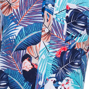 Chemise boutonnée pour homme à imprimé floral, légère, style hawaïen, pour les vacances d'été, vente en gros, fournisseur d'exportation directe d'usine - Product Image 3