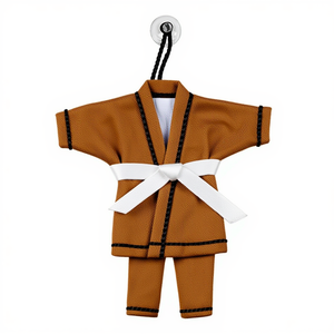 Llavero Miniatura de BJJ Gi, Estilo Uniforme de Artes Marciales, Jiu Jitsu, Karate, Taekwondo, Judo, con Hilo Bordado Personalizado - Product Image 4