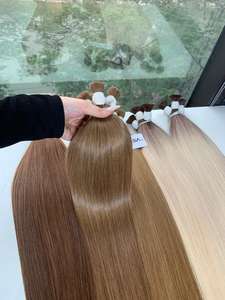 Extensions de cheveux vierges humains vietnamiens en vrac avec des extrémités super doublement tirées, couleur brun chaud chez Nasa Hair Company - Product Image 6