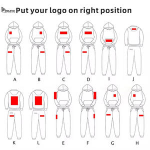 Conjunto de Chándal Personalizado al por Mayor |   Sudadera con capucha de algodón grueso y pantalones deportivos, conjunto deportivo 100% algodón, de secado rápido, transpirable, informal. - Product Image 4