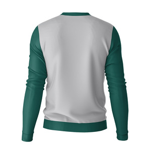 T-shirt en coton à manches longues et col en V pour homme 2026, personnalisable avec logo - Product Image 2