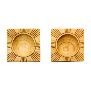 Moule à biscuits en bois Sunburst rond Biscuit timbre pâtisserie presse gaufrage outil cuisson Cutter traditionnel beurre sucre sablé - Product Image 1