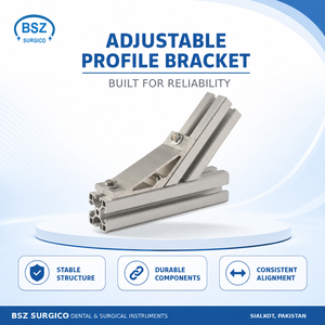 BSZ SURGICO BSZS-132 Stainless Steel Surgical Kit | Universal Foot <b>Peg</b> Support Stay for Hospital Use | Silver Finish - Product Image 4