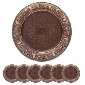 Premium Quality Metal Charger Plate For Dining <b>Table</b> Elegant Decoration For Wedding Event And Party <b>Table</b> Setup - Product Image 1
