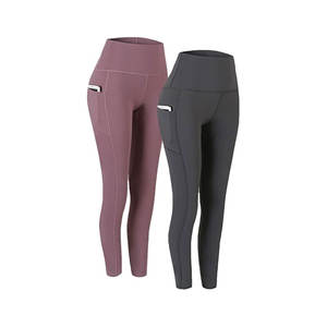 Pantalones de compresión para gimnasio para mujer – Leggings deportivos transpirables de cintura alta para entrenamientos diarios - Product Image 1