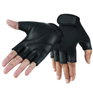 Gants de fitness légers en cuir personnalisés à demi-doigts pour la musculation, le bodybuilding et le powerlifting, avec support durable pour les poignets - Product Image 6