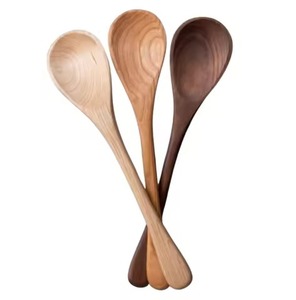 Best Seller 3Pcs Deep Wooden Utensils Soup Ladle Set <b>Pot</b> Rest Notch Handle <b>Sauce</b> Scoop for Stockpot & Buffet Serving Utensils - Product Image 5