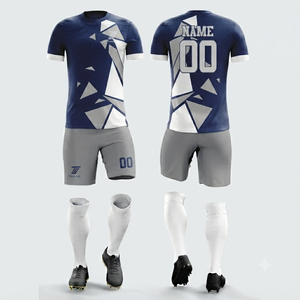 Servicio OEM, Camisetas de Fútbol con Logotipo Personalizado, Ropa Deportiva de Equipo, Manga Corta, Cuello Redondo, Secado Rápido, 100% Poliéster, Antibacteriano, Ecológico - Product Image 2