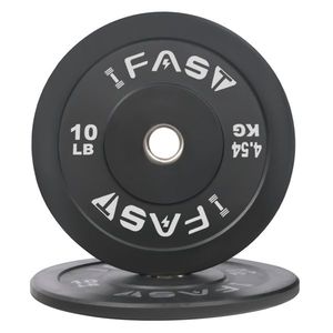 Dischi Pesi da 10 libbre per Ginnastica Olimpica con Inserto in Acciaio da 2 Pollici, Paracolpi in Gomma, per Allenamento di Forza in Palestra Domestica - Opzioni Disponibili - Product Image 1