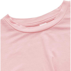 Customized Color Oversize Blank Plain Lose Fitting Crop Top T-Shirts Top Quality Gym Cropped T-Shirt Women Athletic - Product Image 3