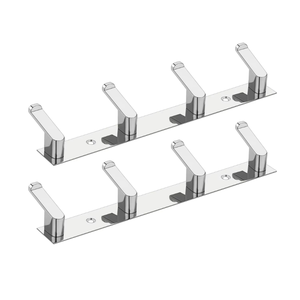 Premium Modern Eco-Friendly Stainless Steel Wall Mounted Heavy Duty Hook Holder Towel Clothes Organizer Rustproof Storage <b>Rack</b> - Product Image 4