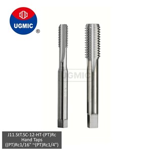 J11.StT.SC-12 - Tarières manuelles - 1/16" 1/8" 1/4" - Filetage (PT) Rc - Cannelures droites - Tarières en carbure monobloc - Queue JIS - Product Image 1
