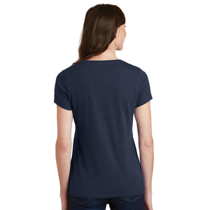 Camiseta de Cuello en V para Mujer, Estampado Informal, Manga Corta, Tejido Jersey, Transpirable, Ecológica, Verano, 100% Algodón, Anti-UV - Product Image 5