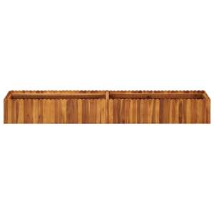 Jardinera Elevada de Madera de Acacia Sólida, Duradera, de 78.7 Pulgadas de Largo, para Macetas y Jardineras, Natural y Sostenible - Product Image 2